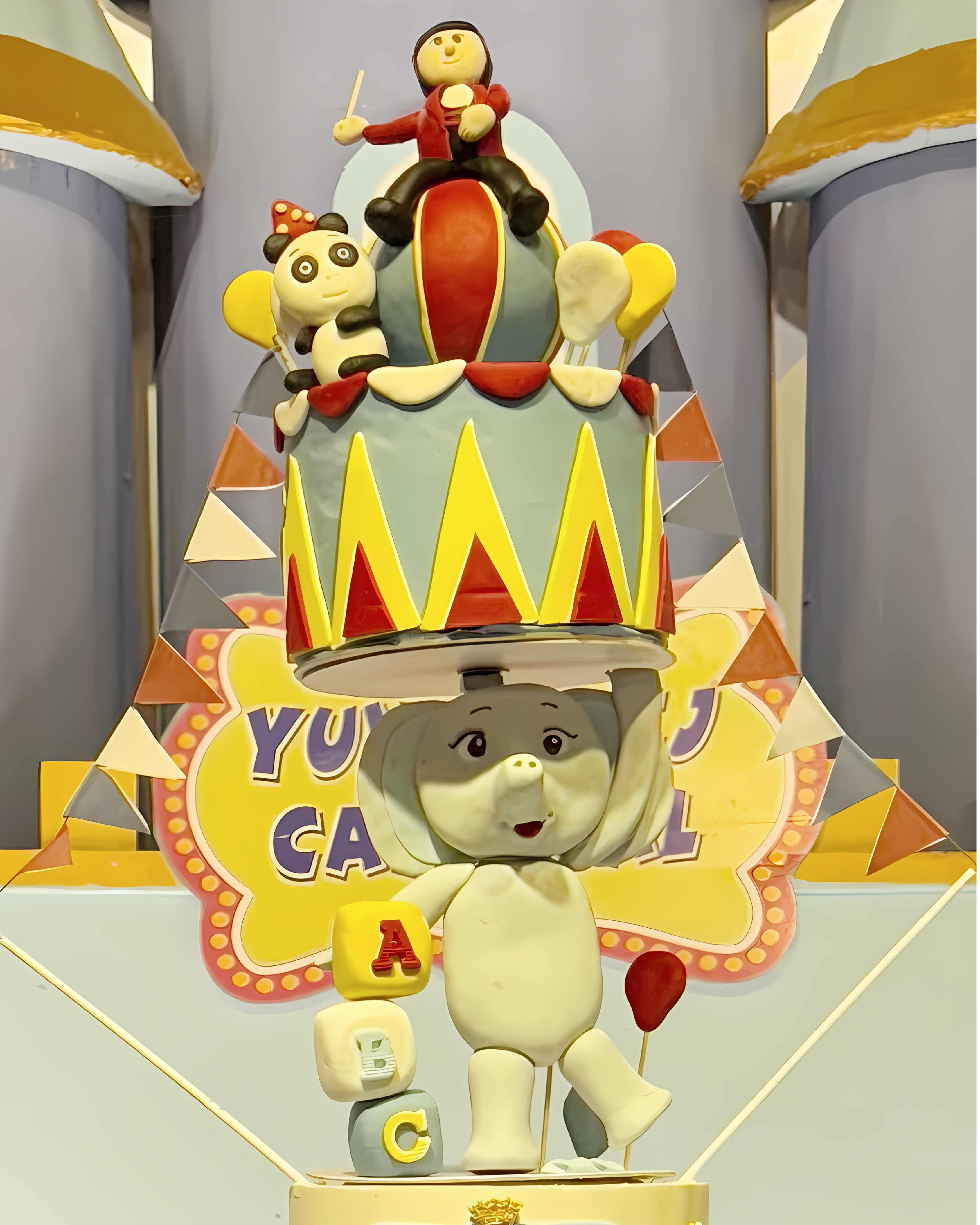 Grand Carnival Anti-Gravity Theme Cake – 3 Tier